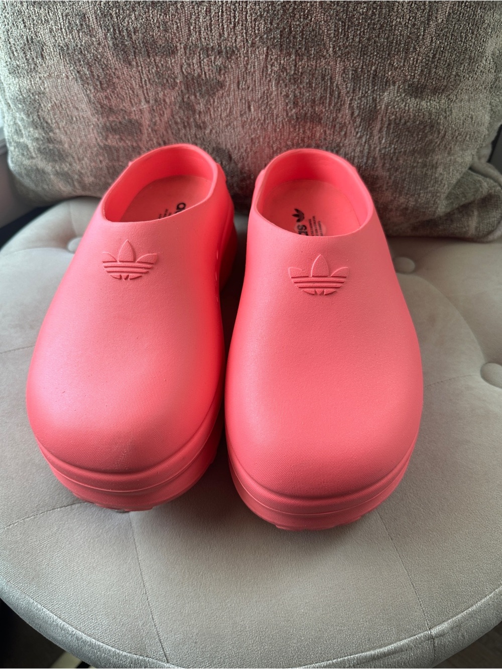 adidas  Pink Slip-On Slide Sandals